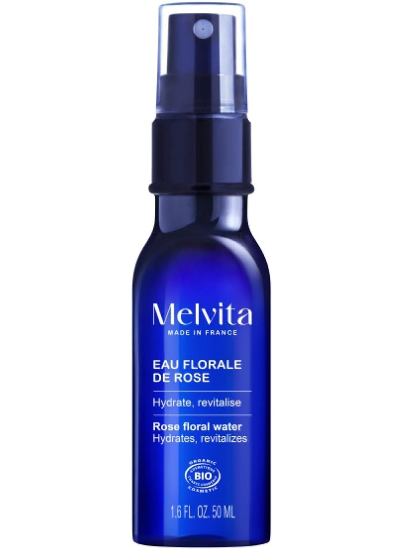 Melvita Organic Rose Floral Water Spray Bottle 50 ml - Image 1