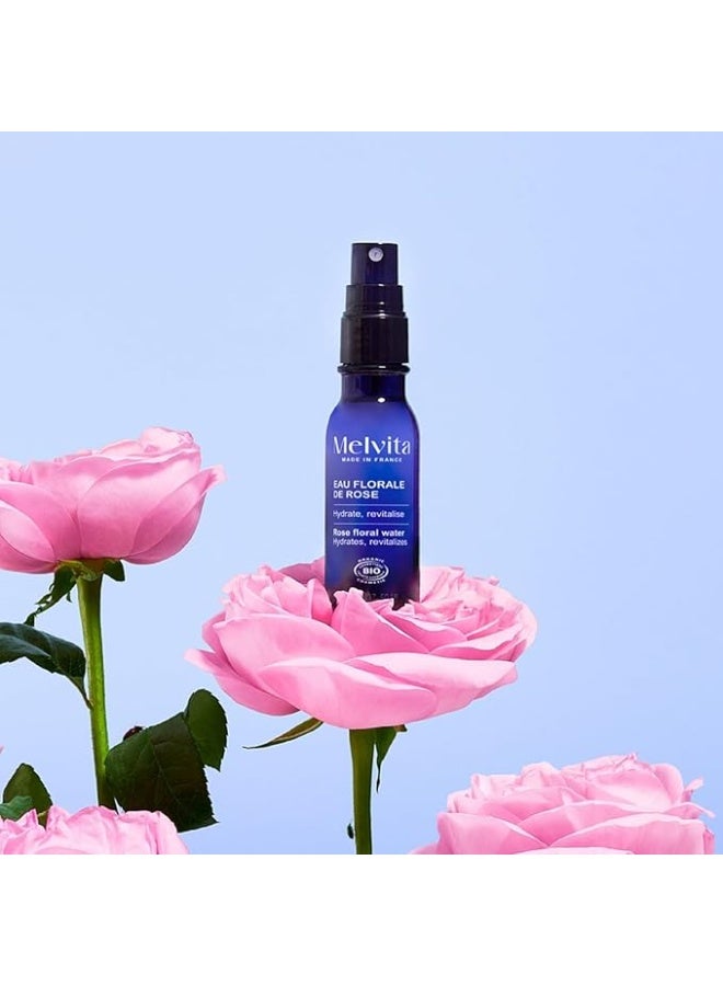 Melvita Organic Rose Floral Water Spray Bottle 50 ml - Image 2