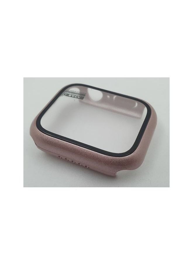 Generic - 2 In 1 PC Case + Film For Apple Watch Series 7 45mm - Rose Gold - Image 1