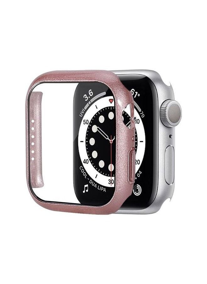 Generic - 2 In 1 PC Case + Film For Apple Watch Series 7 45mm - Rose Gold - Image 1