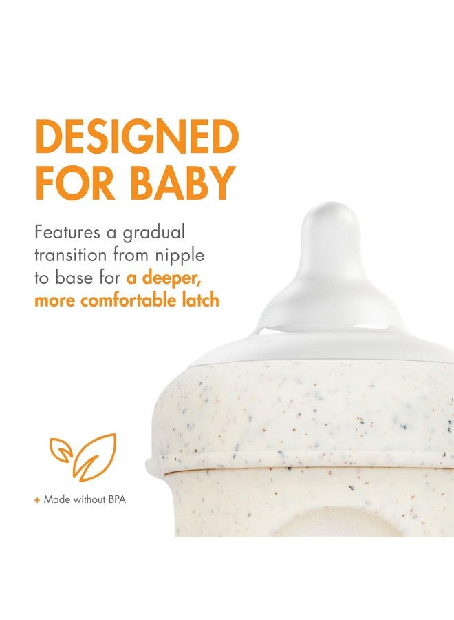 بون حلمات زجاجات الرضاعة المنحنية من السيليكون من Boon Nursh - حلمات زجاجات رضاعة بلاتينيوم آمنة غذائيًا - حلمات زجاجات رضاعة للأطفال الخدج - مستلزمات تغذية الأطفال بالزجاجات - 3 قطع - Image 1