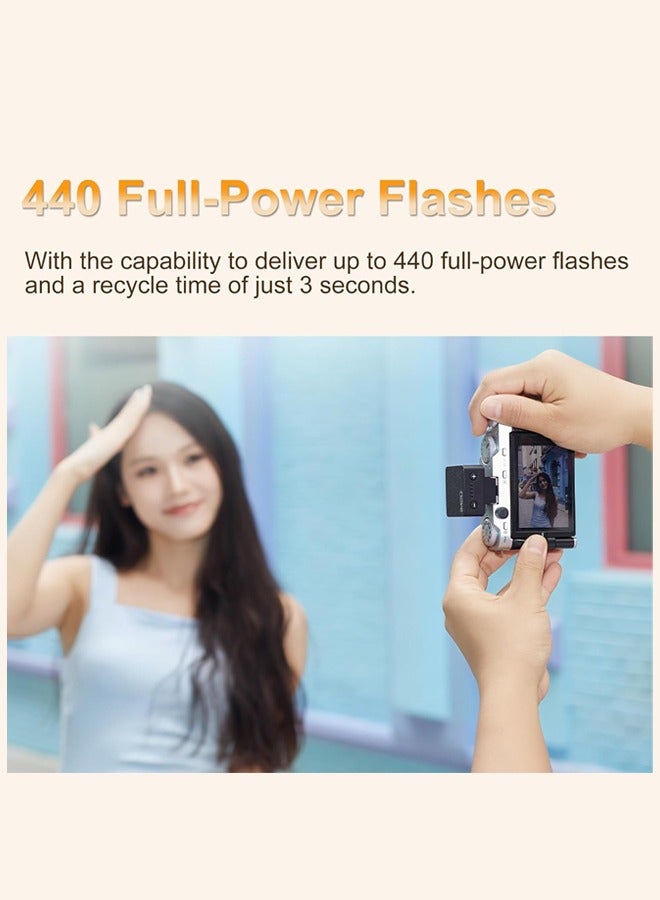 Godox Godox iM20 Camera Flash, USB C Charging Built-in Battery with 5 Levels Flash Power for Canon/Sony/Fuji/Nikon/Panasonic/Olympus, for Cameras with Single-Contact Hotshoe - Image 4