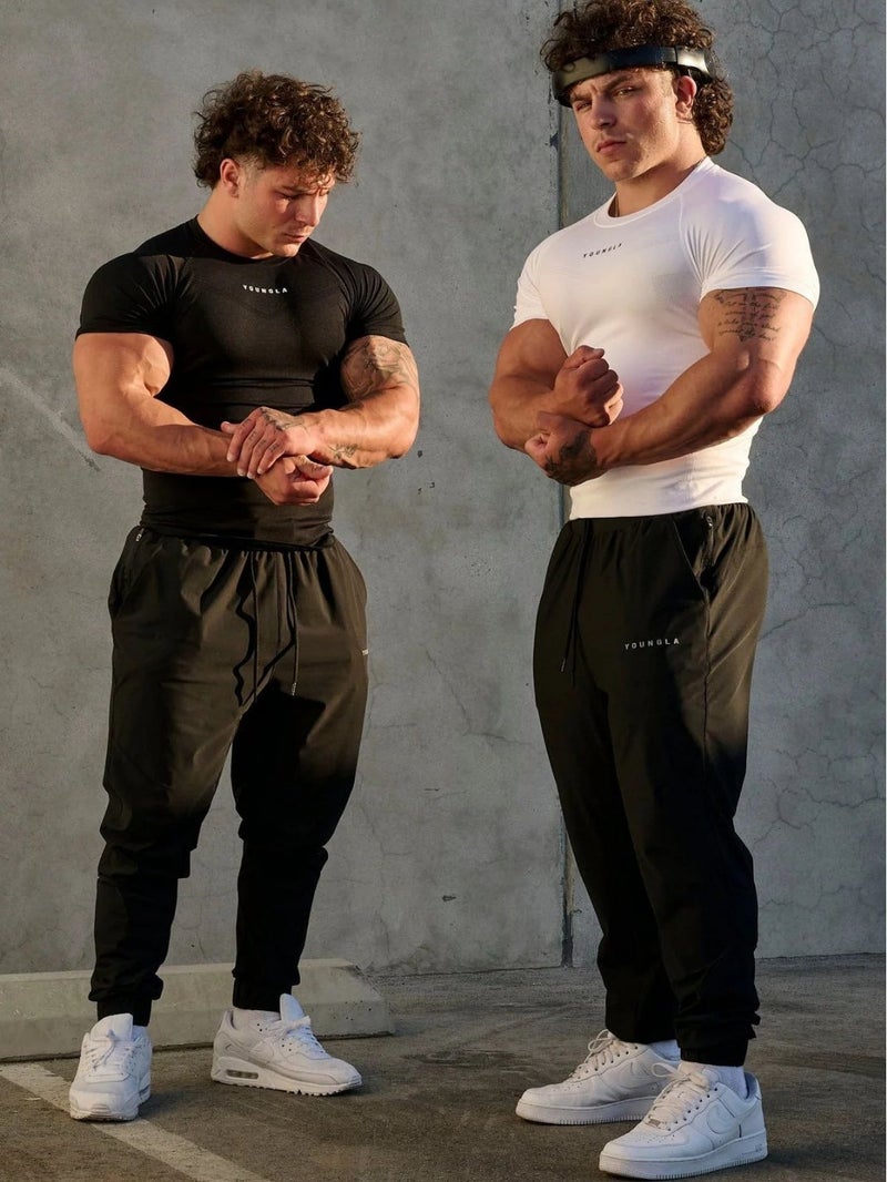 Youngla Men'S T-Shirt Sports Fitness Quick-Drying Breathable Stretch Fitness Clothes Jogger Outdoor Running Basketball Clothes - Image 5