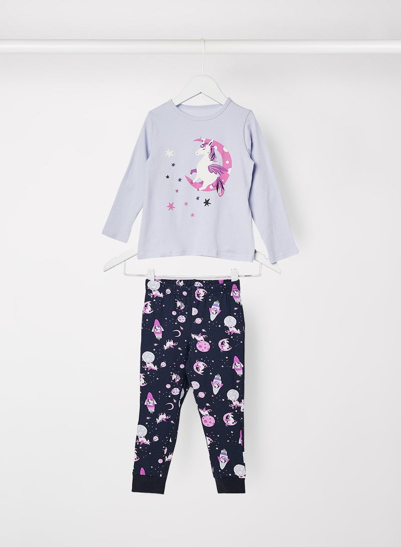 NAME IT Girls Unicorn Pyjama Set  - Image 1