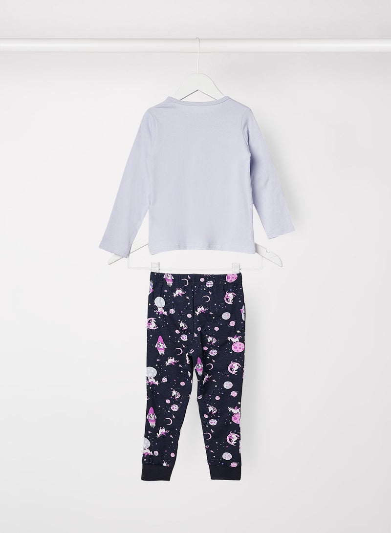 NAME IT Girls Unicorn Pyjama Set  - Image 2