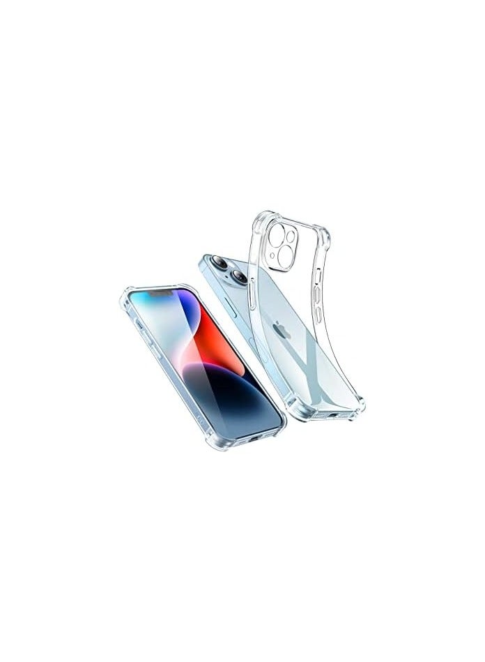 فواتير جراب iPhone 14 نحيف للغاية، مصنوع من مادة TPU الناعمة مع ممتص للصدمات في 4 زوايا، حماية ضد الصدمات ومضاد للخدش ومضاد للسقوط، غطاء iPhone 14 الخلوي الشفاف، متوافق مع iPhone 14 - Image 3