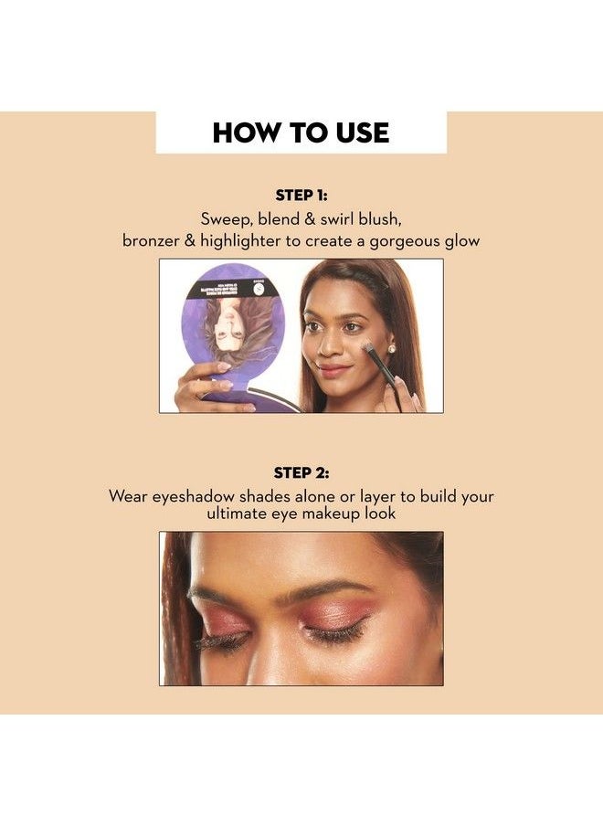 SUGAR Cosmetics Contour De Force Eyes And Face Palette 01 Warm Win ; Intense Pigmented Long Lasting & Smudgeproof ; Vegan & Crueltyfree ; Multicolor 20.3 Grams  - Image 5