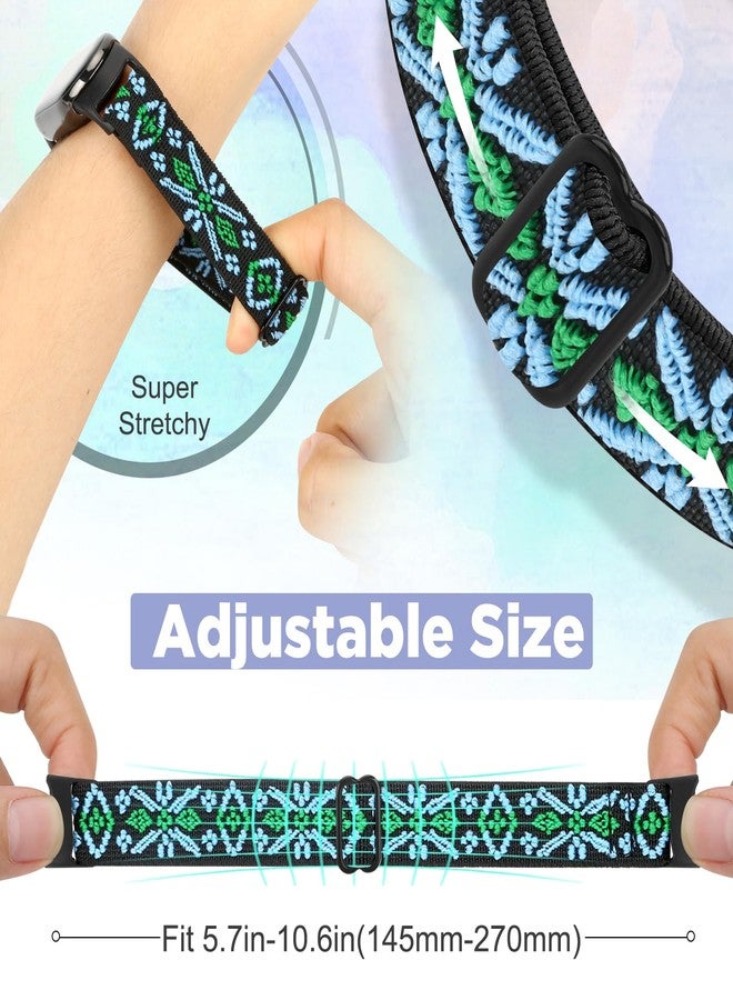 Bcuckood - Elastic Bands Compatible with Xiaomi Mi Band 8, Elastic Solo Loop Soft Nylon Elastic Strap Replacement Bracelet for Xiaomi Mi Band 8 Women Menï¼œ3 PCS - Image 4