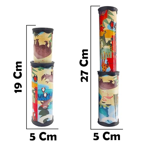 VGRASSP Classic Telescopic Kaleidoscope Toy for Kids - Magical Rotation for Viewing Colorful and Beautiful Patterns - Birthday Return Gift - Color and Design As Per Stock (Pack of 3) - Image 3