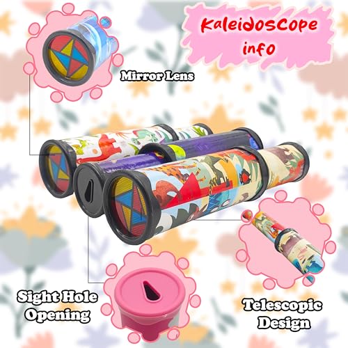 VGRASSP Classic Telescopic Kaleidoscope Toy for Kids - Magical Rotation for Viewing Colorful and Beautiful Patterns - Birthday Return Gift - Color and Design As Per Stock (Pack of 3) - Image 5