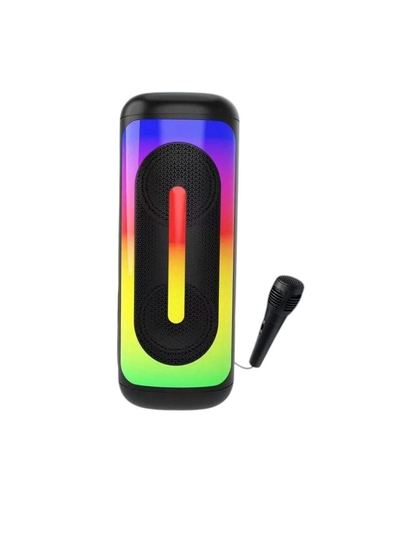 Zero New design speaker ZR-680S 1.0 with Microphone and Battery - Black Color - Image 1