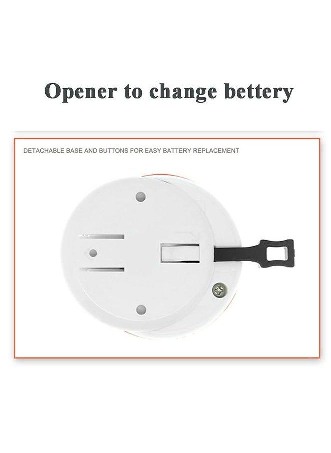 Muyixin - Wireless Calling System Customer Paging System for Restaurant Clinic Hospital Nursing Home Church Office Cafe Shop 1 Display Receiver and 10 Waterproof Call Button (white-red call button) - Image 1