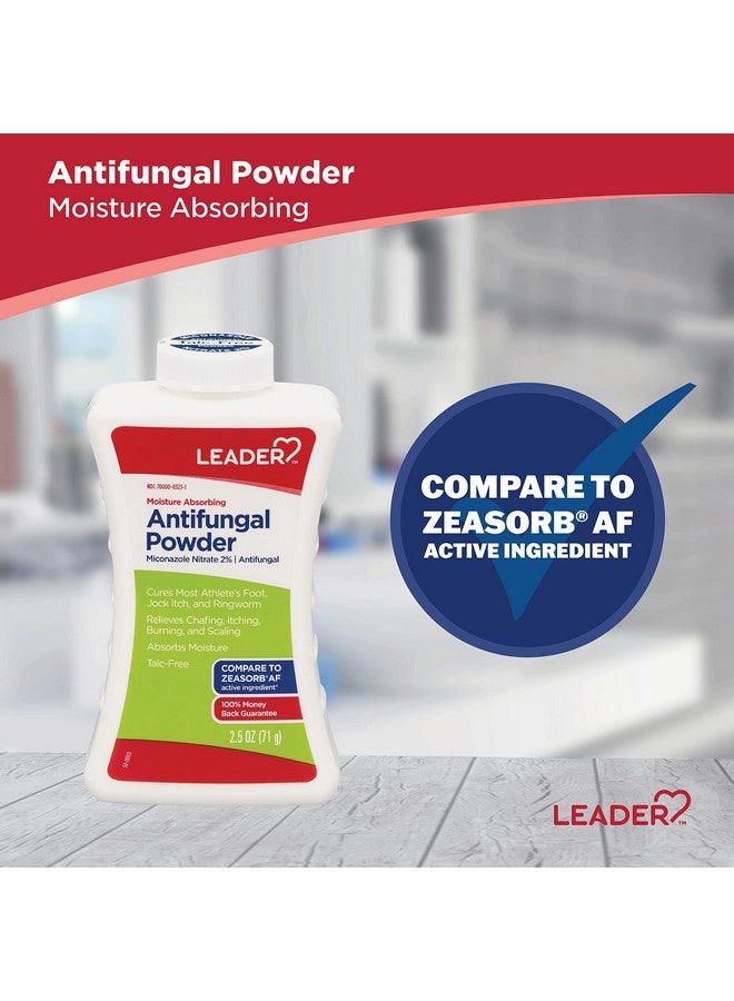 Leader Athlete's Foot Antifungal Powder, Moisture Absorbing, Talc-Free, Antifungal Powder for Skin Folds, 2.5 oz, Compare to Zeasorb, Pack of 1 - Image 2