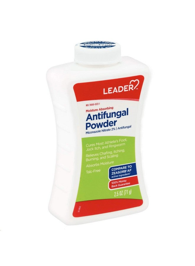 Leader Athlete's Foot Antifungal Powder, Moisture Absorbing, Talc-Free, Antifungal Powder for Skin Folds, 2.5 oz, Compare to Zeasorb, Pack of 1 - Image 1