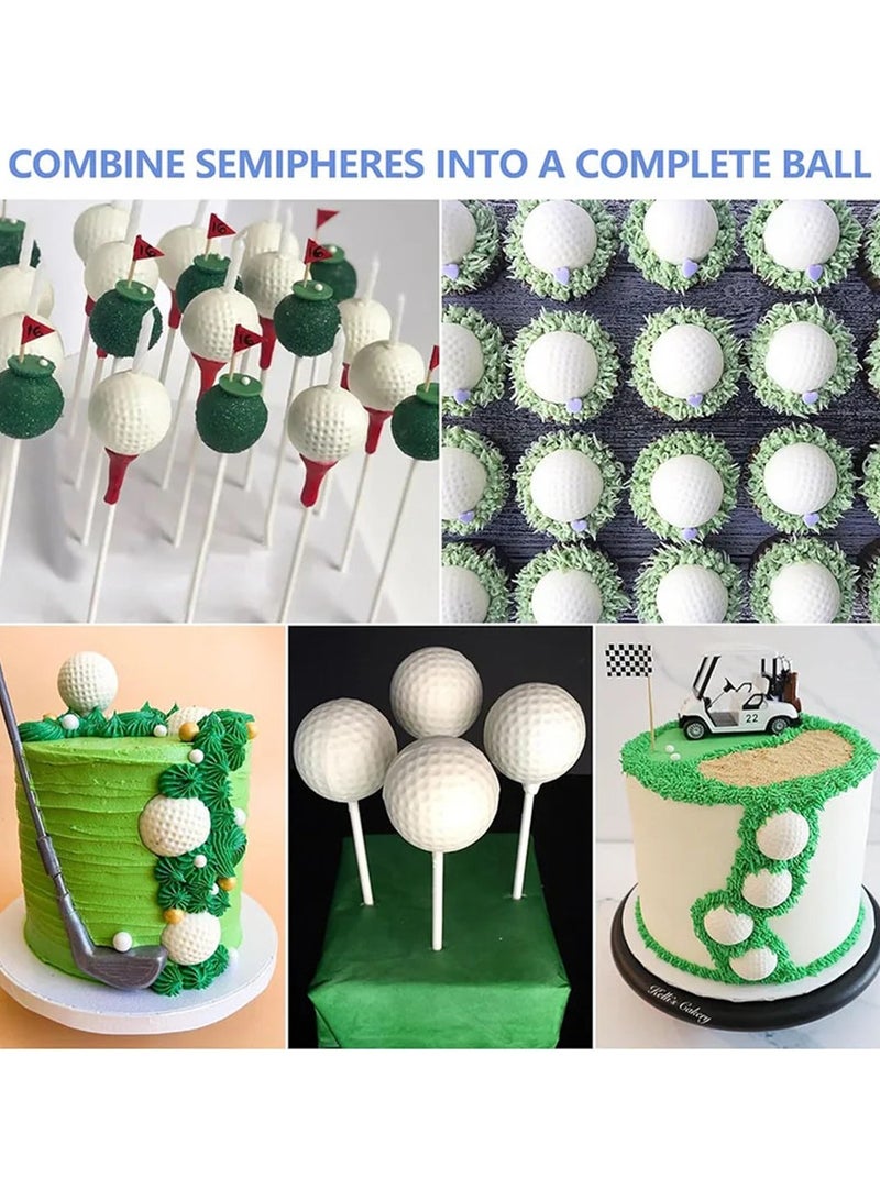 قوالب سيليكون للكرة الجلف 3D، قالب الشوكولاتة الساخنة المستدير، قالب كعكة البوب السكر، قالب الثلج الصغير، أدوات تزيين الخبز، قمع الكعك، أدوات المطبخ - Image 5