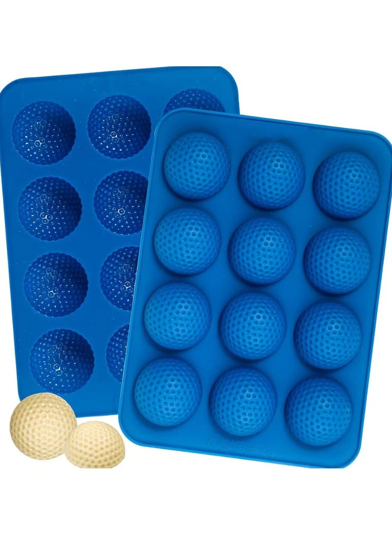 قوالب سيليكون للكرة الجلف 3D، قالب الشوكولاتة الساخنة المستدير، قالب كعكة البوب السكر، قالب الثلج الصغير، أدوات تزيين الخبز، قمع الكعك، أدوات المطبخ - Image 1