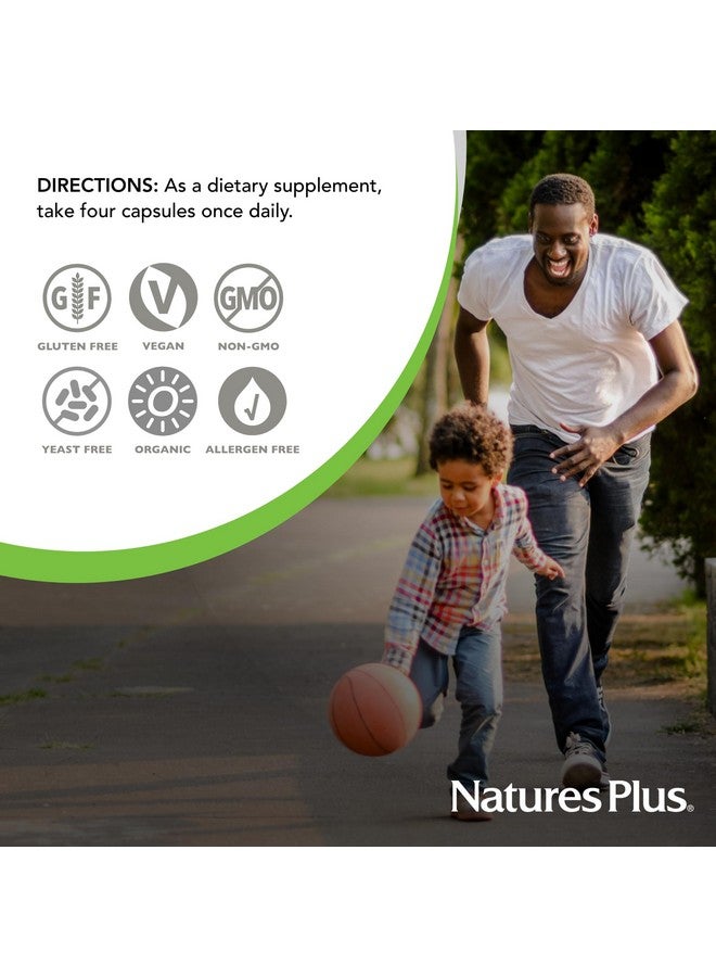 NaturesPlus Natures Plus Source of Life Garden Calcium - 120 Vegan Capsules, Pack of 2 - Vegetarian, Gluten Free, Certified Organic - 60 Total Servings - Image 5