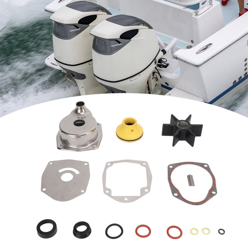 Mercruiser Alpha One Gen II Water Pump Impeller Repair Kit 817275Q05 Replacement - High Flow Rate Neoprene Rubber Impeller for 1991-2021 SternDrive Engine Cooling Flow - Image 2