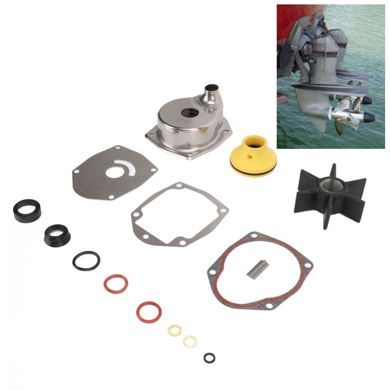 Mercruiser Alpha One Gen II Water Pump Impeller Repair Kit 817275Q05 Replacement - High Flow Rate Neoprene Rubber Impeller for 1991-2021 SternDrive Engine Cooling Flow - Image 4