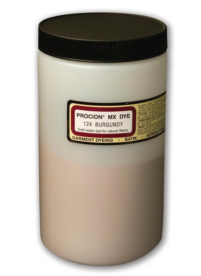 Jacquard Procion Mx Dye Undisputed King Of Tie Dye Powder Burgundy 1 Lb Cold Water Fiber Reactive Dye Made In Usa  - Image 1
