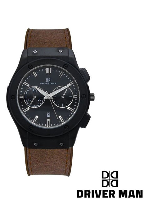 Driver man leather watch