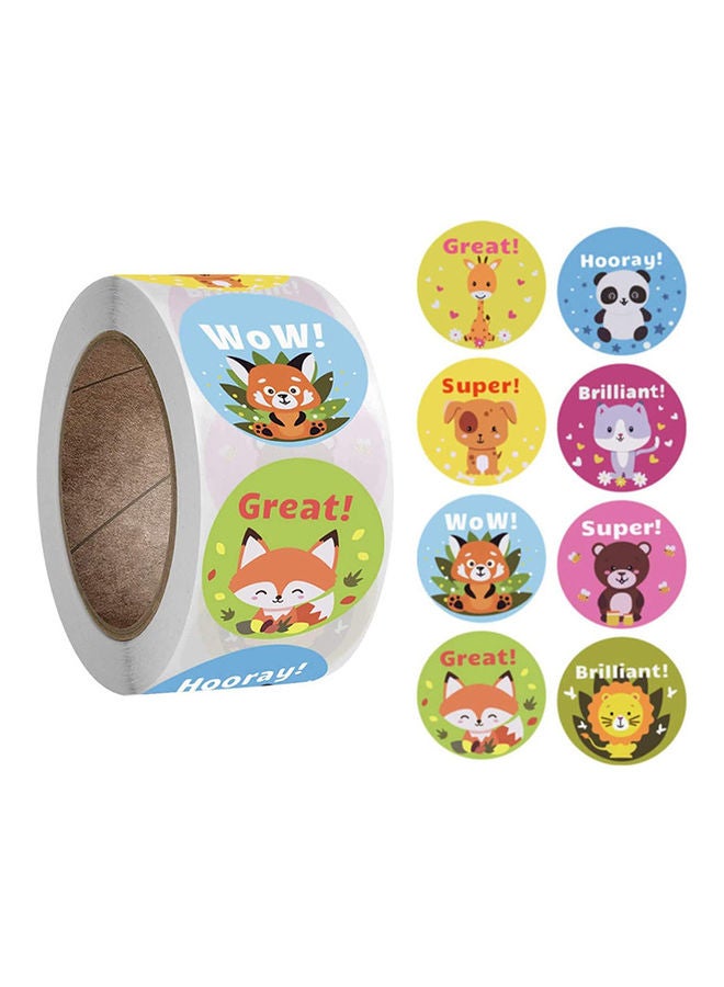 S-Color 500-Piece Teacher Motivational Stickers for Kids ‎8.6 x 7.7 x 3.3cm - Image 1