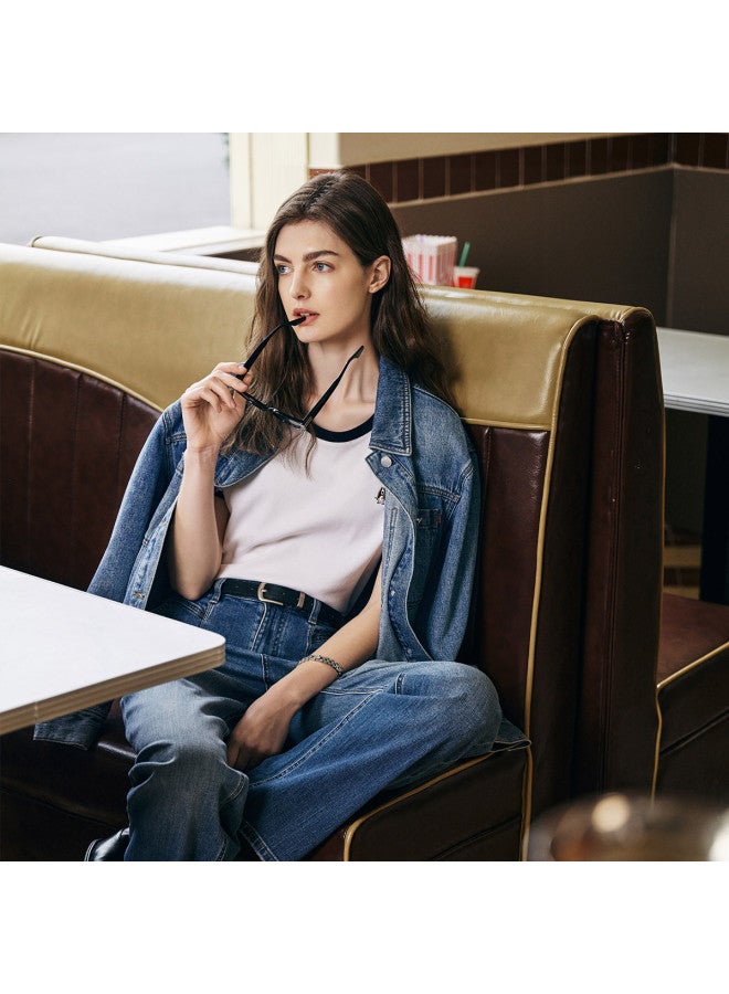 Hush Puppies Autumn American Vintage Fashion Versatile Pure Cotton Denim Women's Jacket - Image 2