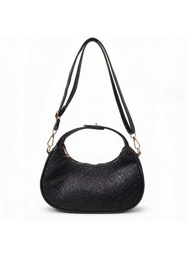 black women's shoulder bag - Image 3