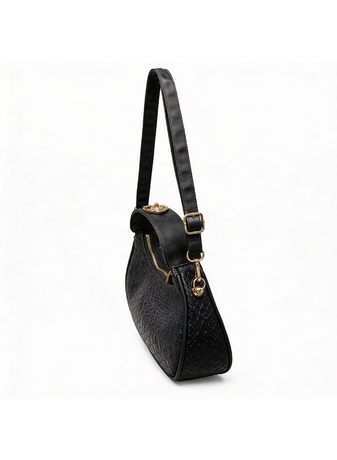 black women's shoulder bag - Image 4