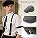 RAINDEWLL Roaring 20s Costumes for Men 1920s Mens Outfit Great Gatsby Accessories Gangster Costume Newsboy Hat - Image 3