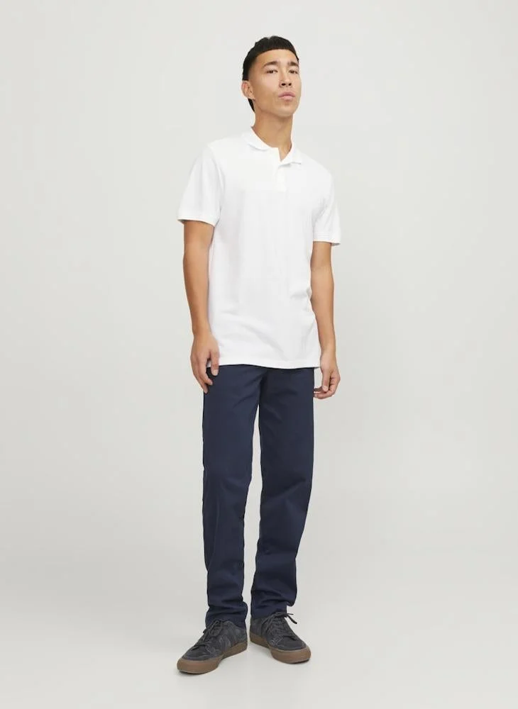 JACK & JONES  Solid Regular Fit Polo for Men | Best Price UAE