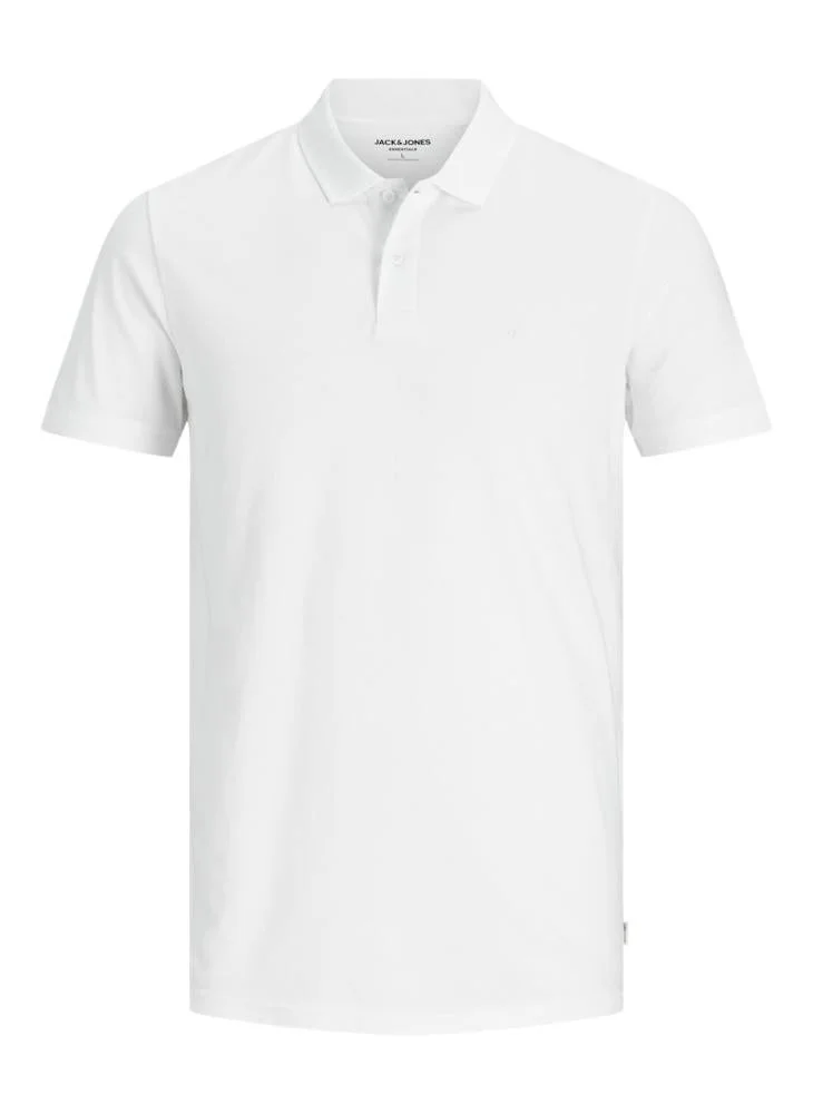 JACK & JONES  Solid Regular Fit Polo for Men | Best Price UAE