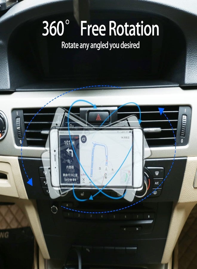 LLKUANG حامل هاتف محمول دوار 360 درجة LLKUANG لتركيب الهاتف المحمول لسيارة BMW 3 Series E90 E91 E92 E93 2005-2010 2011 2012 (سبائك الألمنيوم) - Image 4