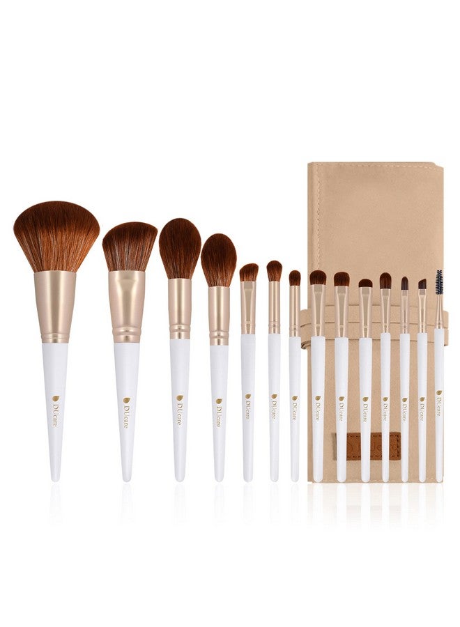 DUcare Makeup Brushes Set 14Pcs Professional Synthetic Essential Face Eye Shadow Eyeliner Foundation Blush Lip Powder Liquid Cream Blending Brow Brushes Make Up Brushes Set - Image 1