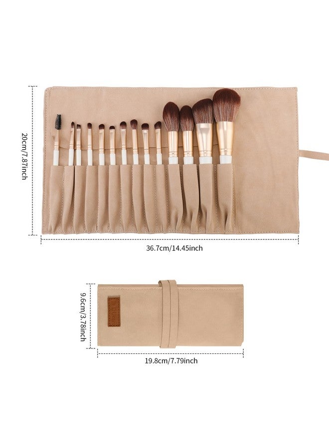 DUcare Makeup Brushes Set 14Pcs Professional Synthetic Essential Face Eye Shadow Eyeliner Foundation Blush Lip Powder Liquid Cream Blending Brow Brushes Make Up Brushes Set - Image 3