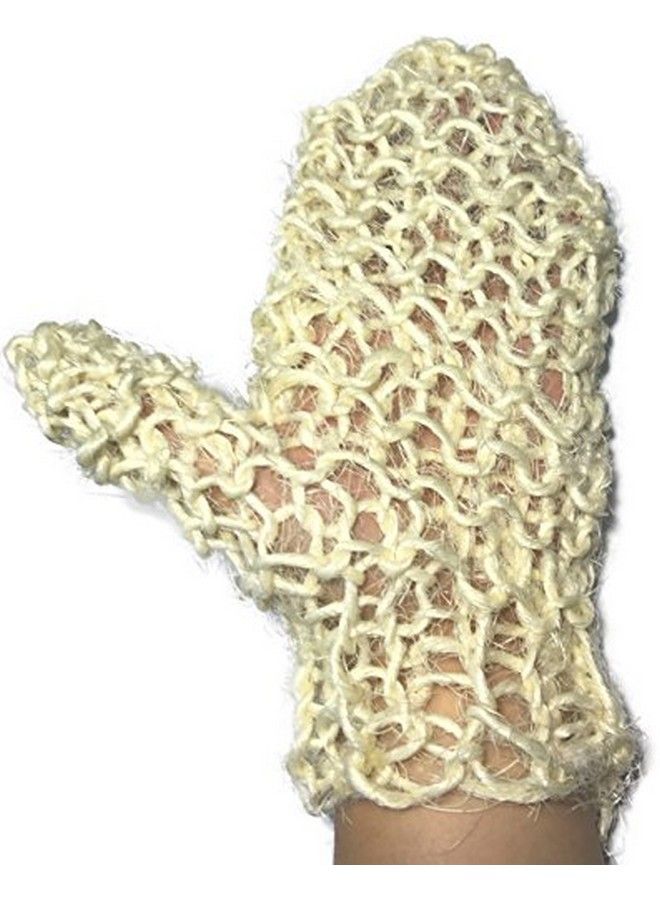 Mr.Cui'shop 2 Pack 100% Natural Exfoliating Sisal Fiber Loofah Glove Mitt Mitten Bath Sponge Scrubber Remove Dead Skin Great For Skin Care In The Bath Spa Or Shower For Human Or Pets  - Image 3