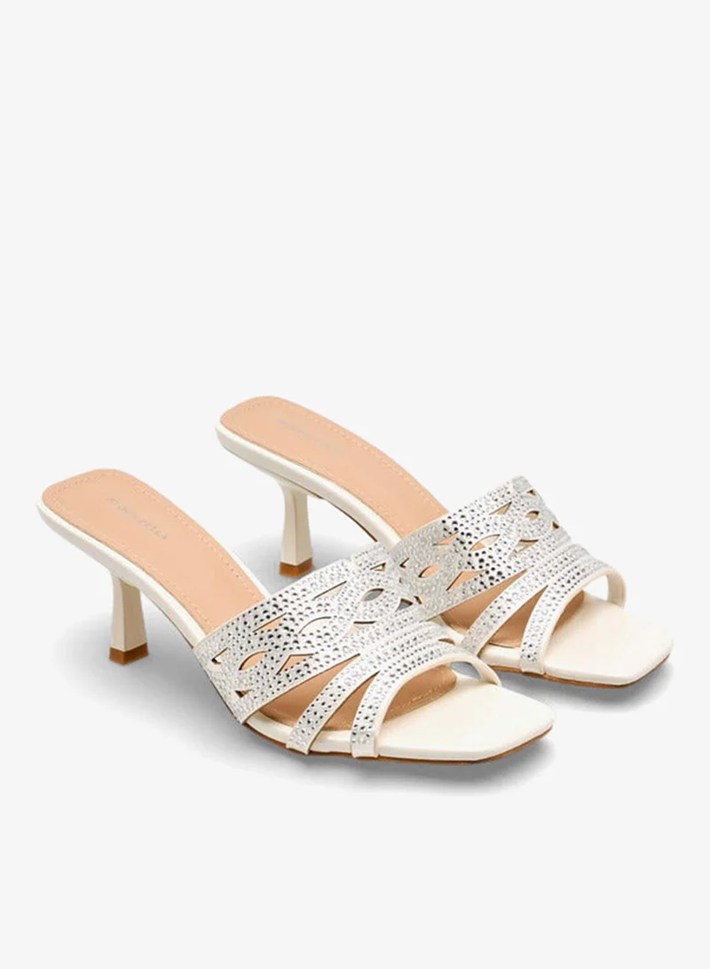 Flora Bella By Shoexpress IVORY Women Stiletto Heel Sandals Ramadan Collections for Women | Best Price UAE