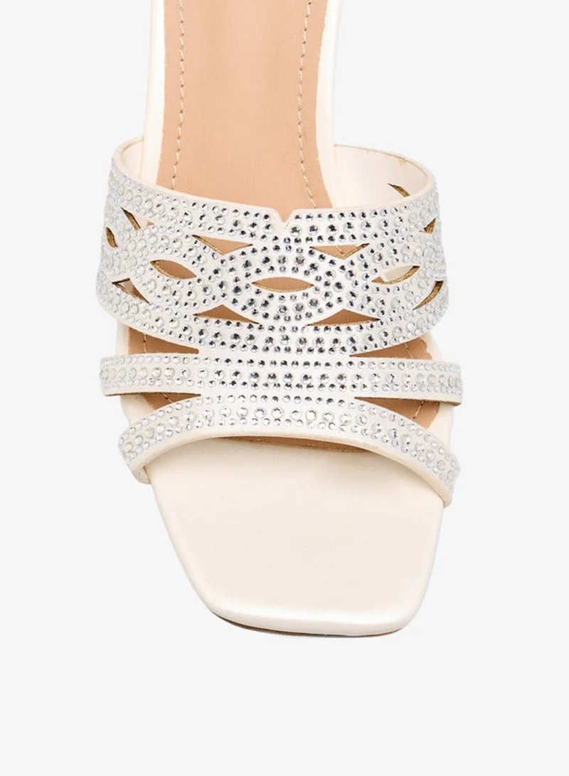 Flora Bella By Shoexpress IVORY Women Stiletto Heel Sandals Ramadan Collections for Women | Best Price UAE