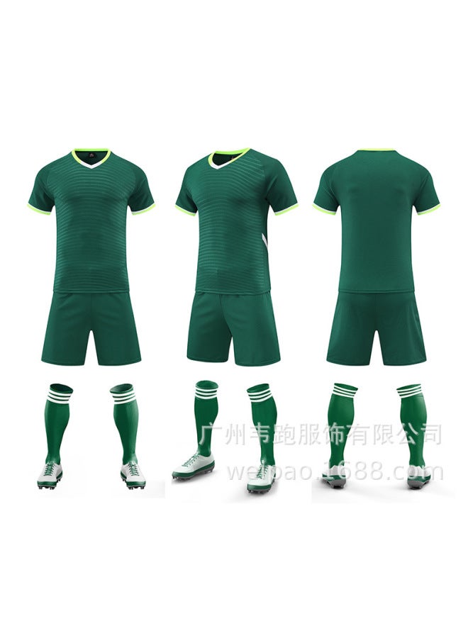 Dark Green Short Sleeve Football Jersey - Image 1