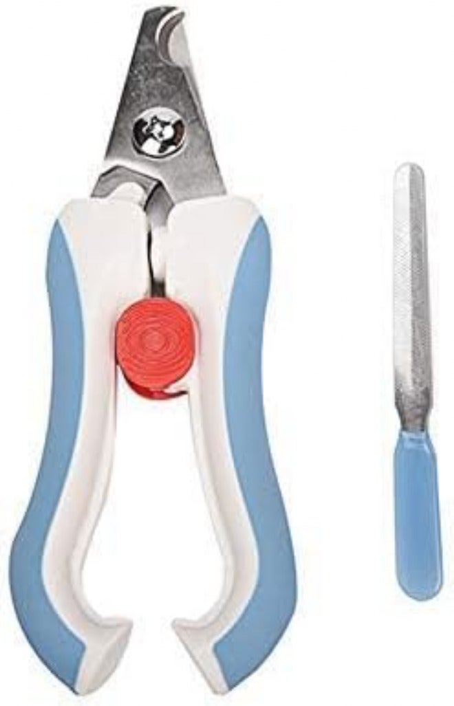 OMEM Bird Nail Clippers with Grinding Nail Scissors Tool Pet Parrot Claw Care (Blue,L) - Image 2