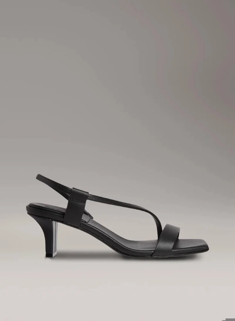 CALVIN KLEIN Leather Heeled Sandals