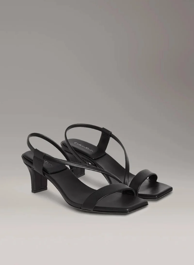 CALVIN KLEIN Leather Heeled Sandals
