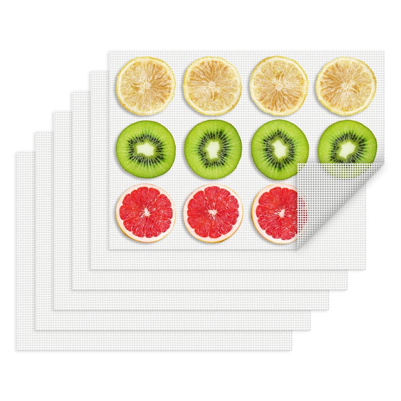 Ayovoch Silicone Dehydrator Sheets 6 Pcs, Resuable Non-stick Mat 11 x 8in for Food Dehydrator Freeze Dryer to Prevent Food Spills, Heat-Resistant Food-grade Dehydrator Trays, Dishwasher Safe - Image 1