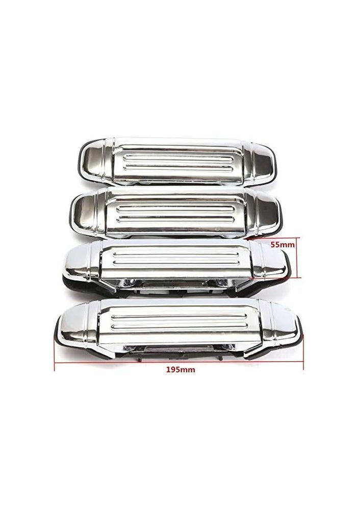 Yurefax Chrome Door Handle Covers for Mitsubishi Pajero - Image 2
