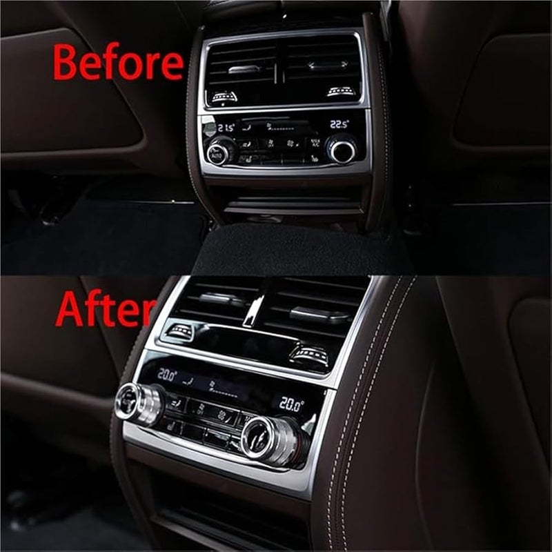 BMW 5 7 Series 6 Series GT مقبض تكييف الهواء الخلفي من سبائك الألومنيوم إكسسوارات السيارات باللون الأحمر - Image 5