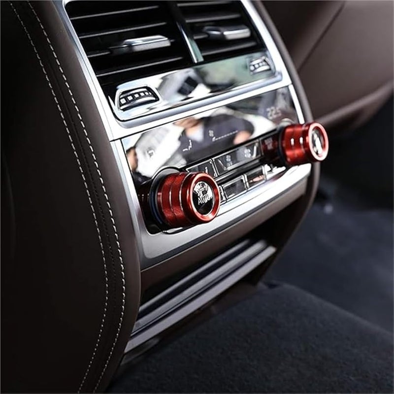 BMW 5 7 Series 6 Series GT مقبض تكييف الهواء الخلفي من سبائك الألومنيوم إكسسوارات السيارات باللون الأحمر - Image 4