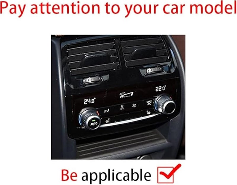 BMW 5 7 Series 6 Series GT مقبض تكييف الهواء الخلفي من سبائك الألومنيوم إكسسوارات السيارات باللون الأحمر - Image 3