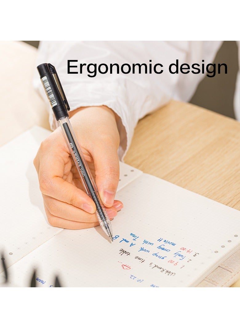 Deli EG83-BK 0.7mm Smooth Gel Pen Black 12pcs/box – ideal for daily writing needs - Image 5