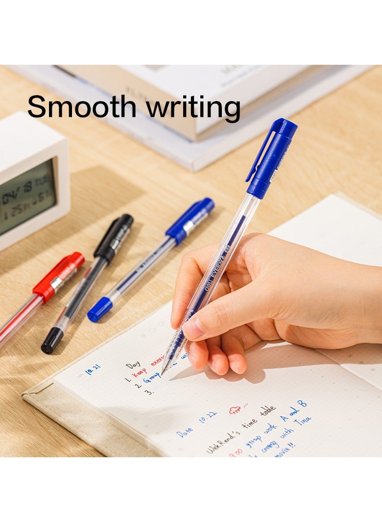 Deli EG83-BK 0.7mm Smooth Gel Pen Black 12pcs/box – ideal for daily writing needs - Image 3