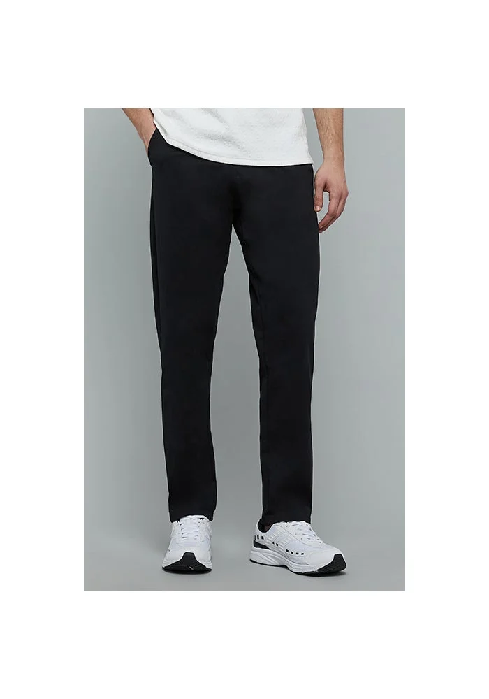 أر أند بي Solid Trackpants with Drawstring Waist
